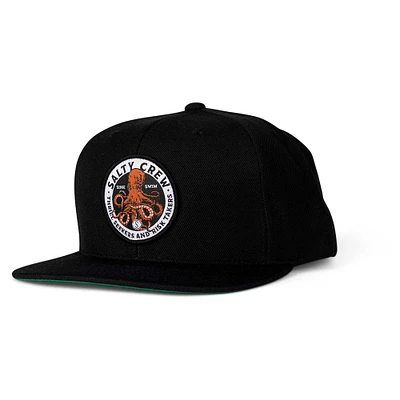 Casquette Snapback Salty Crew noire Deep Reach pour hommes