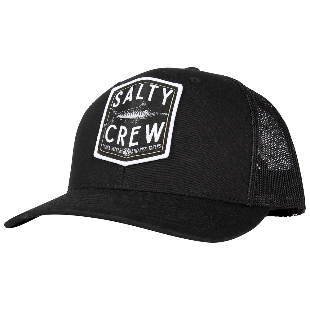 Casquette Snapback Salty Crew Black Fishery Retro Trucker pour hommes