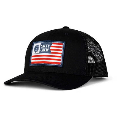 Men's Salty Crew Freedom Flag Retro Trucker Adjustable Hat