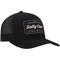 Men's Salty Crew Black Marina Retro Trucker Snapback Hat