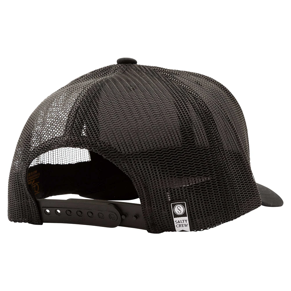 Men's Salty Crew Black Salty Crew Tropics Trucker Snapback Hat