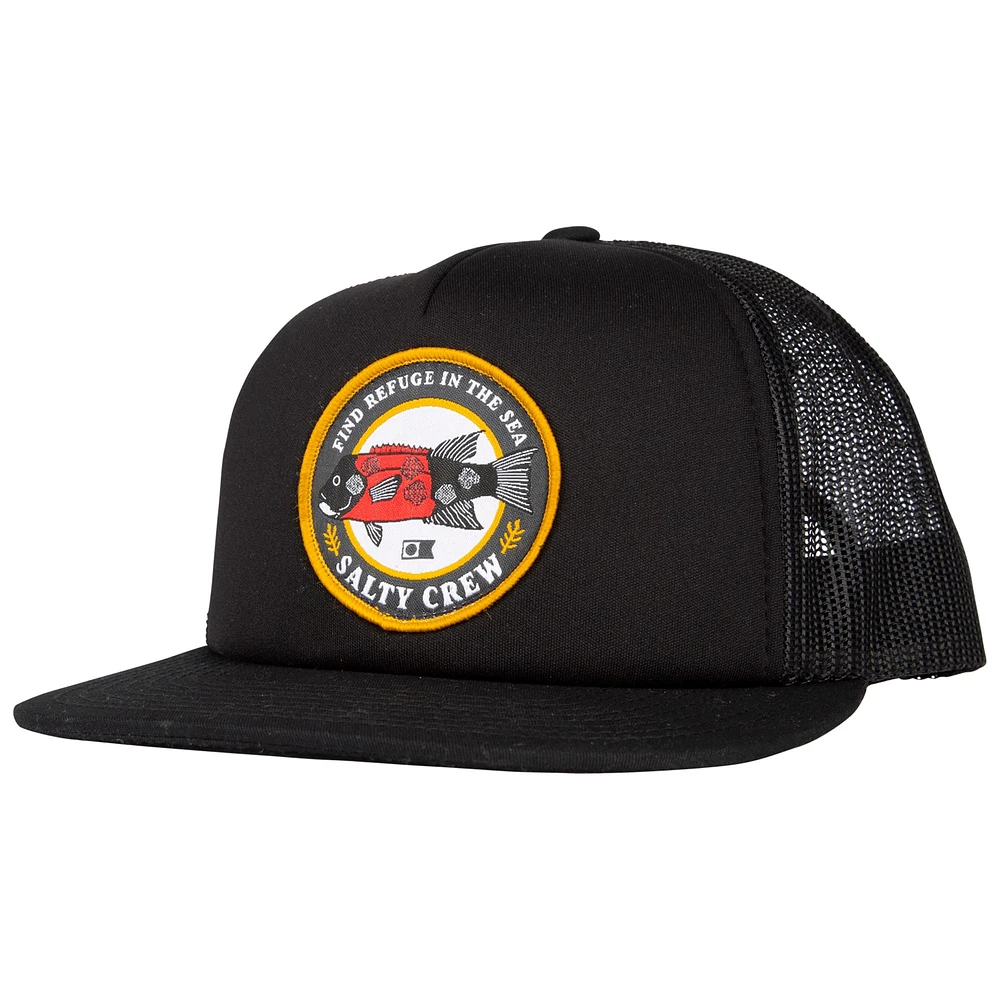 Men's Salty Crew Black Sheepy Foamy Trucker Snapback Hat