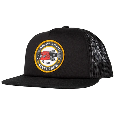 Men's Salty Crew Black Sheepy Foamy Trucker Snapback Hat
