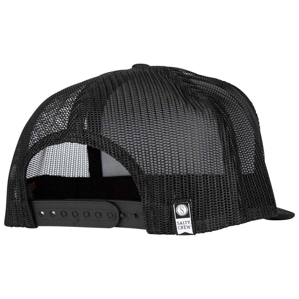 Men's Salty Crew Black Tarpon Trucker Snapback Hat