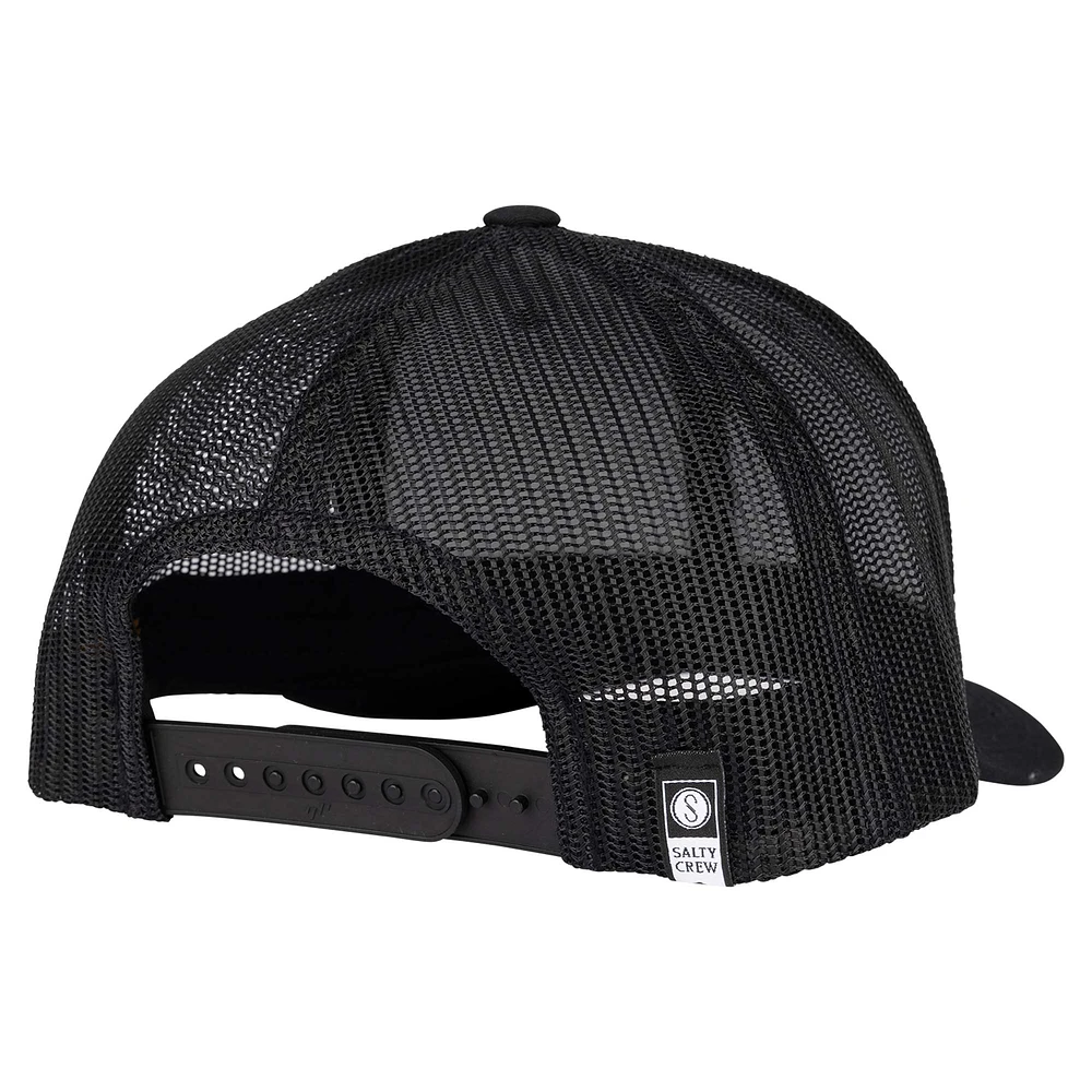 Casquette réglable Salty Crew Black Toads Retro Trucker pour hommes