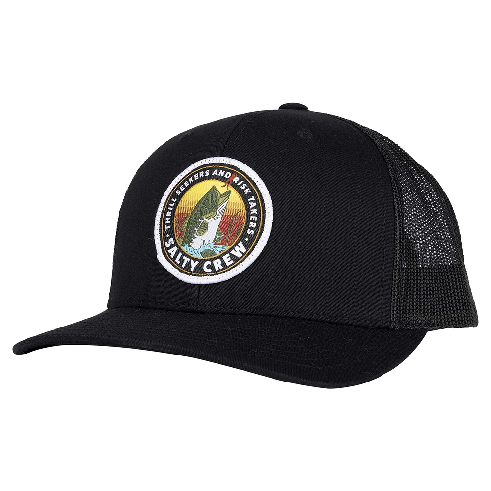 Casquette réglable Salty Crew Black Toads Retro Trucker pour hommes