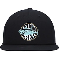 Men's Salty Crew Black Tuna Time Snapback Hat