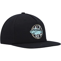 Men's Salty Crew Black Tuna Time Snapback Hat