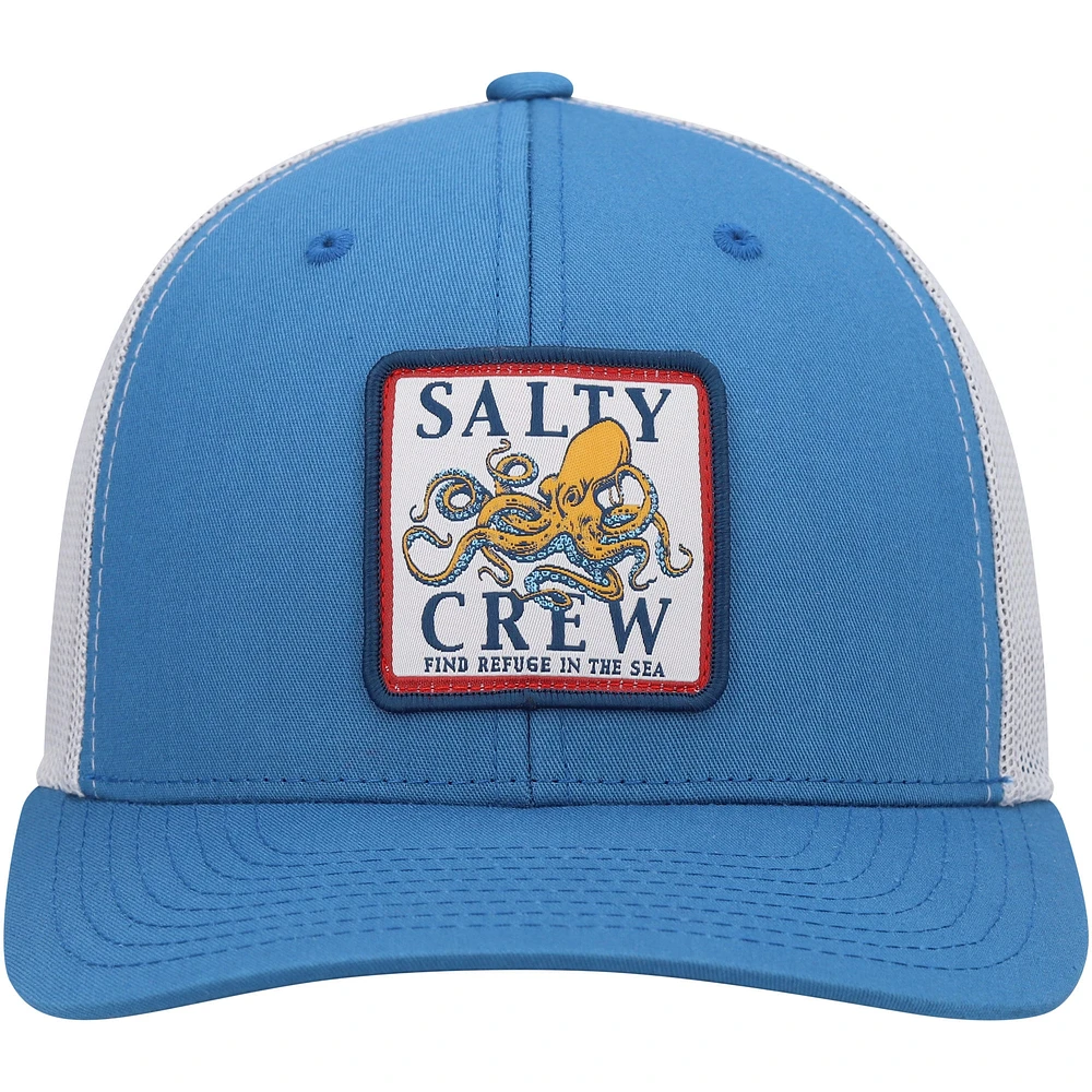 Men's Salty Crew Blue Ink Slinger Retro Trucker Snapback Hat