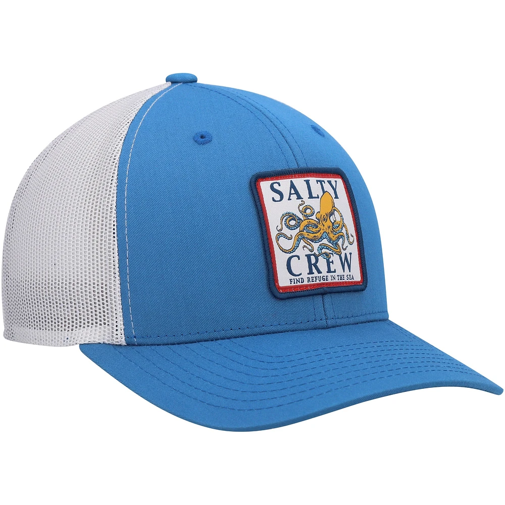 Men's Salty Crew Blue Ink Slinger Retro Trucker Snapback Hat