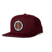 Casquette Snapback Bordeaux Deep Reach Salty Crew pour hommes