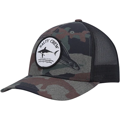 Casquette Snapback de camionneur rétro Salty Crew camouflage/noir Bruce pour hommes