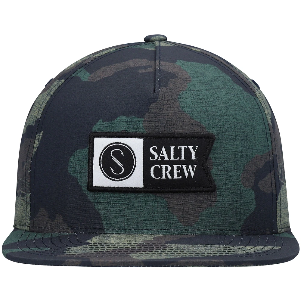 Men's Salty Crew Camo Alpha Tech Snapback Hat