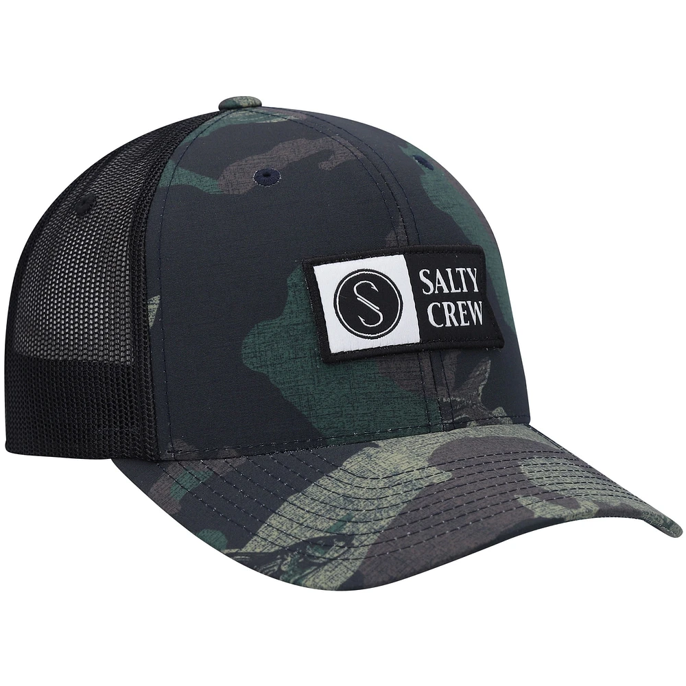 Casquette Snapback de camionneur rétro Salty Crew Camo Pinnacle 2 pour hommes