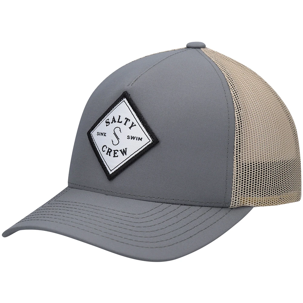 Casquette Snapback Salty Crew Charcoal/Tan Sealine Retro Trucker pour hommes