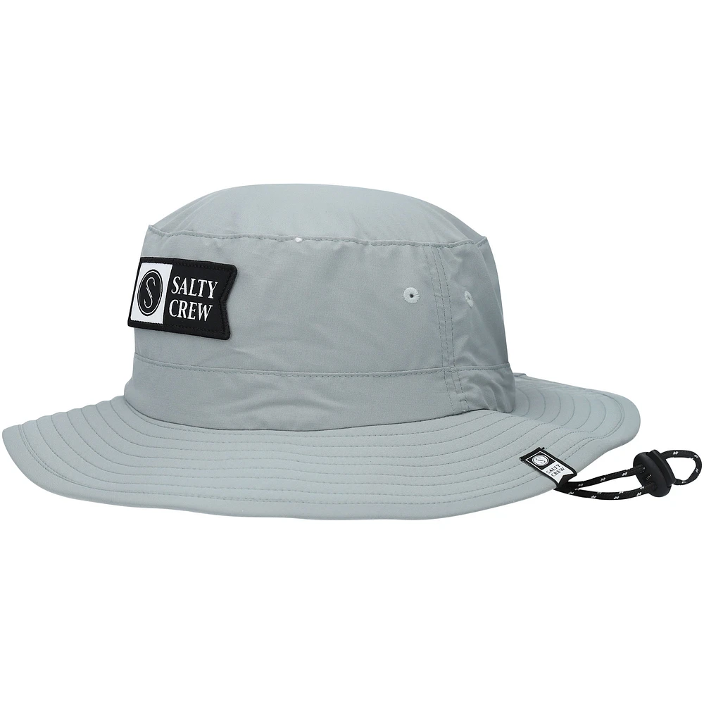 Chapeau bob Salty Crew Alpha Tech Boonie gris pour hommes