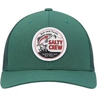 Men's Salty Crew Green Fly Guy Retro Trucker Snapback Hat