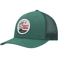 Casquette Snapback de camionneur rétro Salty Crew Green Fly Guy pour hommes