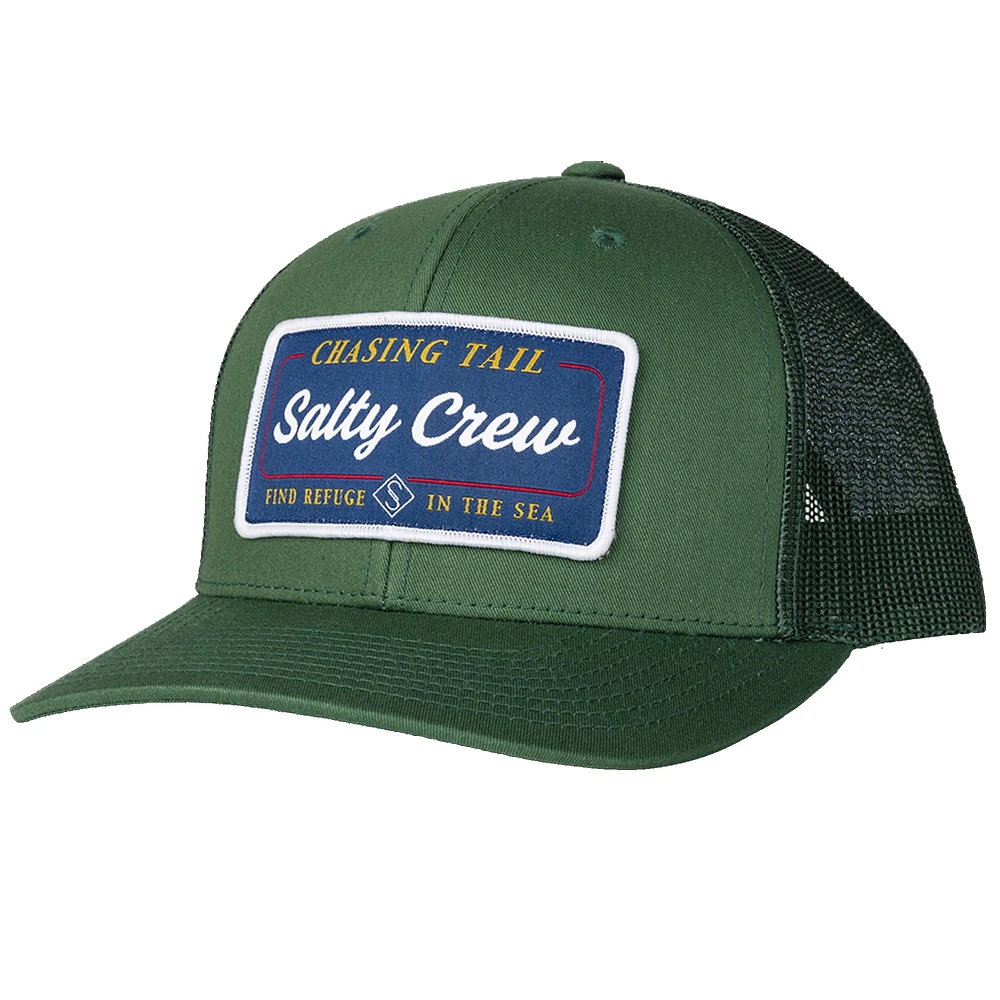 Casquette réglable Salty Crew Green Marina Retro Trucker pour hommes