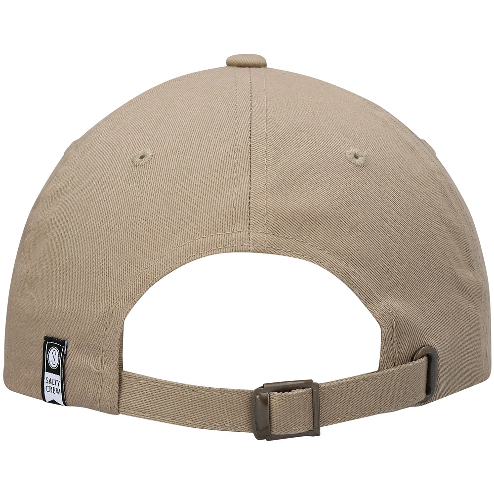 Men's Salty Crew Khaki Alpha Dad Adjustable Hat