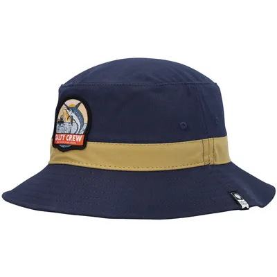 Salty Crew Deep Drop Bucket Hat - Navy/Gold