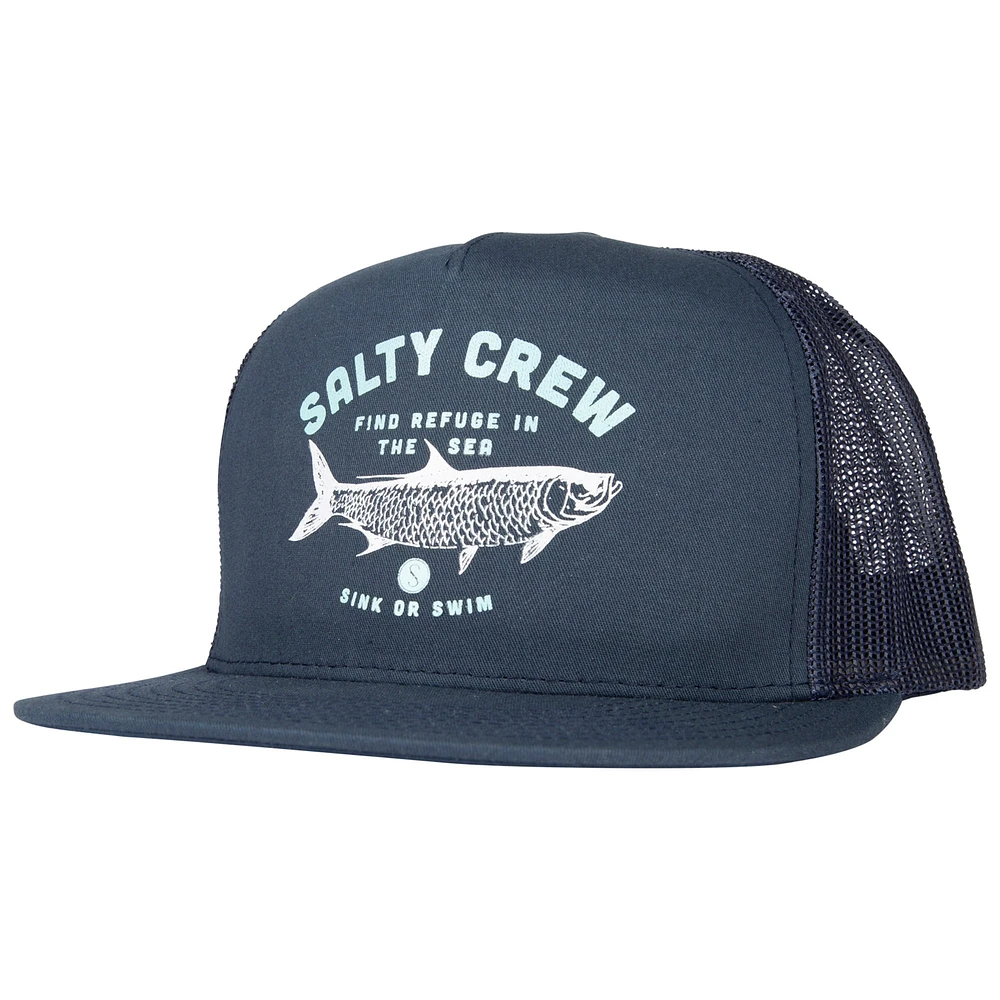 Casquette Snapback Salty Crew Tarpon Trucker bleu marine pour hommes