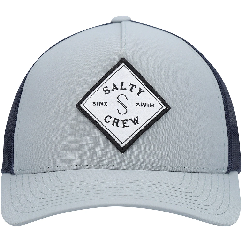 Men's Salty Crew Sage Green/Navy Sealine Retro Trucker Snapback Hat