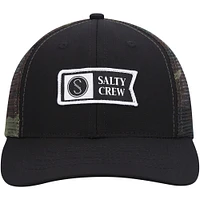 Youth Salty Crew Camo Pinnacle Retro Trucker Snapback Hat