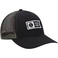 Youth Salty Crew Camo Pinnacle Retro Trucker Snapback Hat