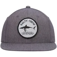 Youth Salty Crew Heathered Charcoal Bruce Snapback Hat