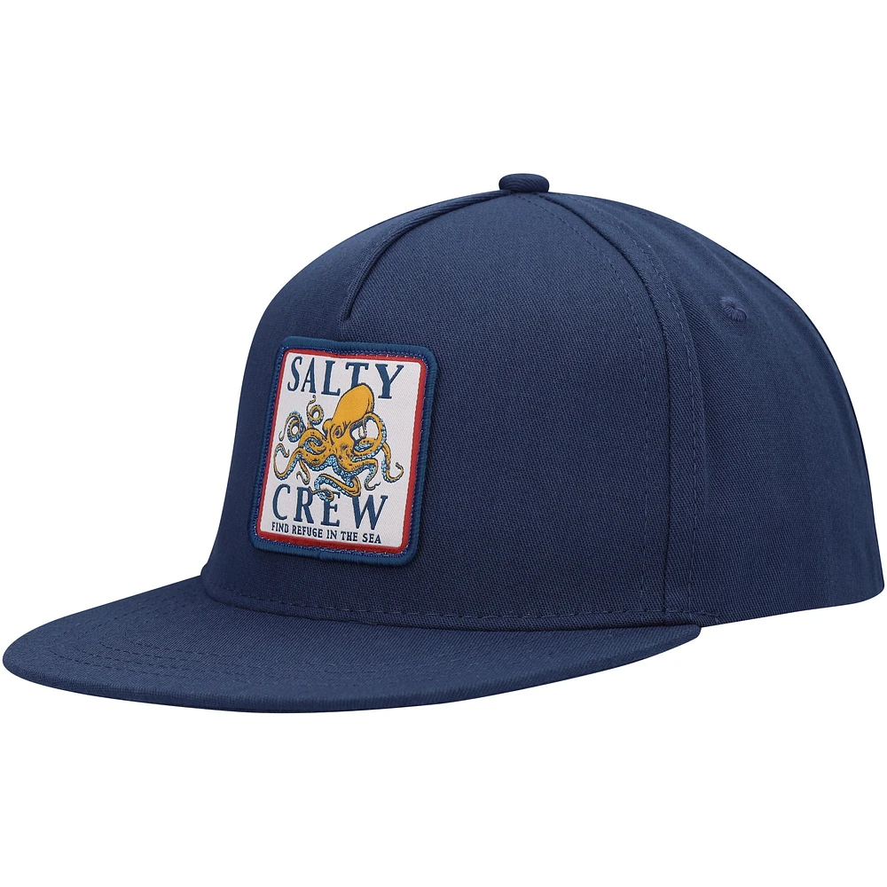 Youth Salty Crew Navy Ink Slinger Snapback Hat