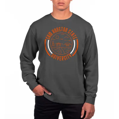 Sam Houston State Bearkats Uscape Apparel Pigment Dyed Fleece Crew Neck Sweatshirt - Black