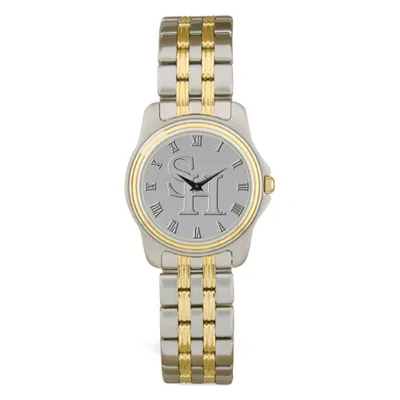 Sam Houston State Bearkats Women's Logo Two-Tone Wristwatch - Silver/Gold
