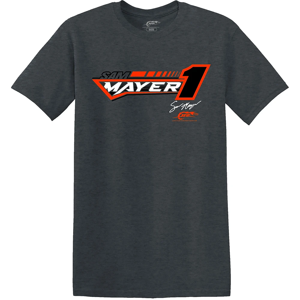 T-shirt Sam Mayer Xtreme Heather Charcoal de l'équipe officielle JR Motorsports pour hommes