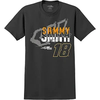 T-shirt Sammy Smith TMC Car de la collection Joe Gibbs Racing Team pour homme, noir