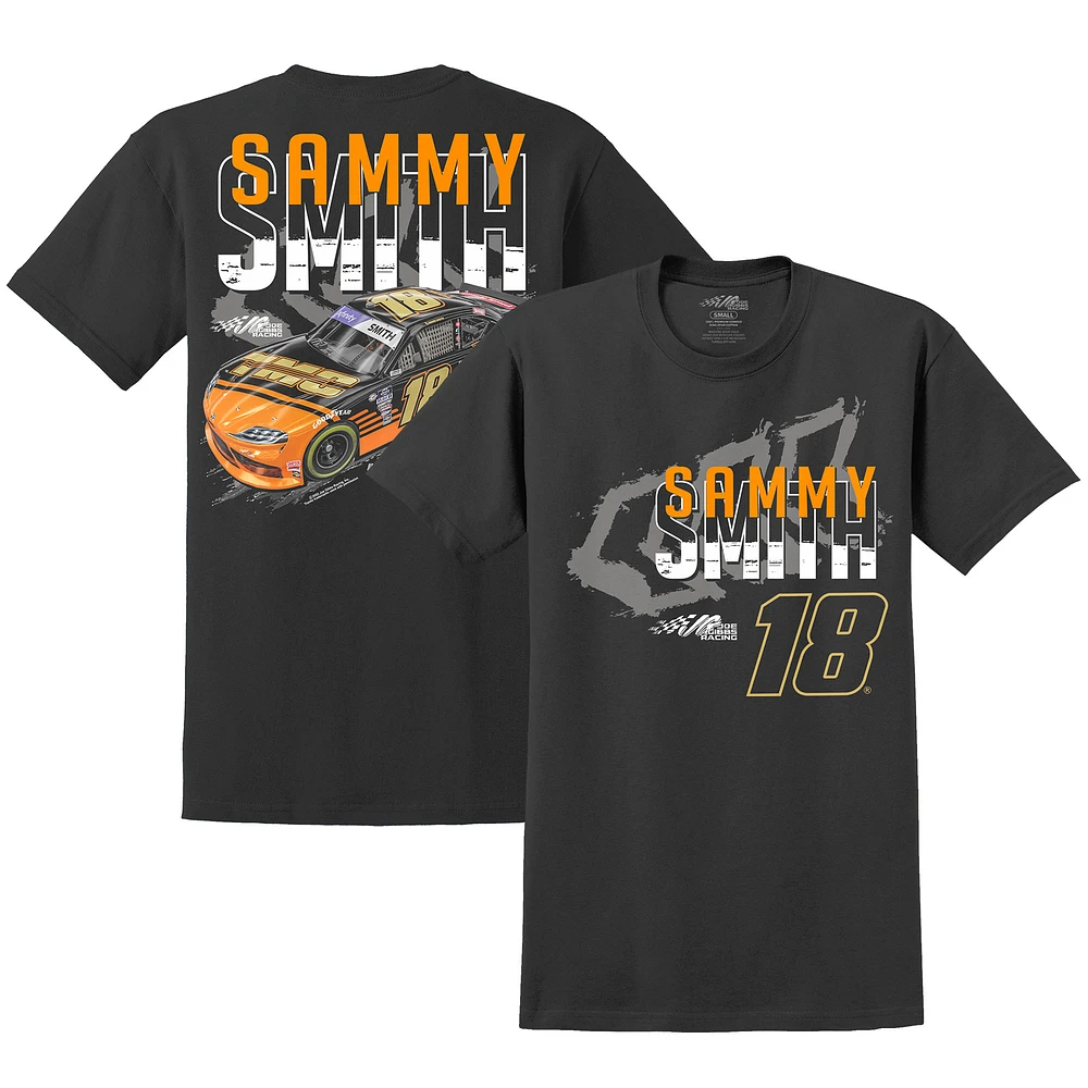 T-shirt Sammy Smith TMC Car de la collection Joe Gibbs Racing Team pour homme, noir