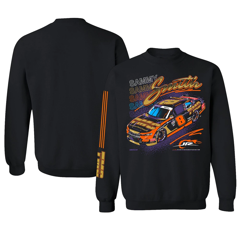 Men's JR Motorsports Official Team Apparel Black Sammy Smith Pullover Sweatshirt