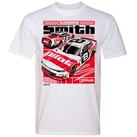 Men's JR Motorsports Official Team Apparel  White Sammy Smith #8 Pilot Car T-Shirt