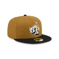 Casquette ajustée 59FIFTY New Era Gold San Antonio Missions Theme Nights pour homme