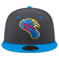 Men's New Era Gray/Blue San Antonio MissionsCopa de la Diversión 59FIFTY Fitted Hat