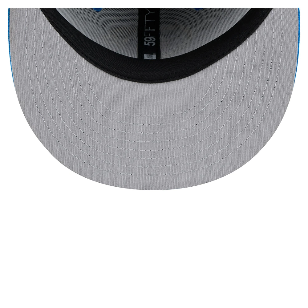Men's New Era Gray/Blue San Antonio MissionsCopa de la Diversión 59FIFTY Fitted Hat
