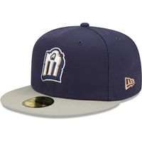 Men's New Era Navy San Antonio Missions Authentic Collection 59FIFTY Fitted Hat