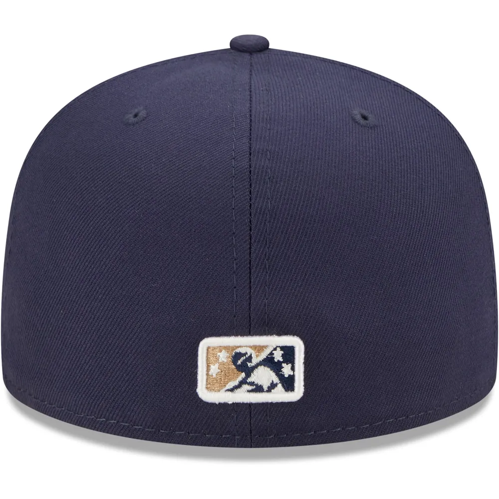 Casquette ajustée 59FIFTY pour homme San Antonio Missions Authentic Collection Team Home New Era bleu marine