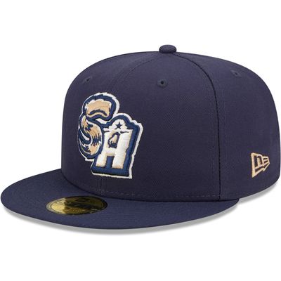 Men's New Era Navy San Antonio Missions Authentic Collection Team Home 59FIFTY Fitted Hat