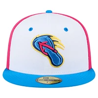 Men's New Era White/Blue San Antonio Missions Copa de la Diversión 59FIFTY Fitted Hat