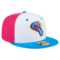 Men's New Era White/Blue San Antonio Missions Copa de la Diversión 59FIFTY Fitted Hat