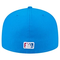 Men's New Era White/Blue San Antonio Missions Copa de la Diversión 59FIFTY Fitted Hat