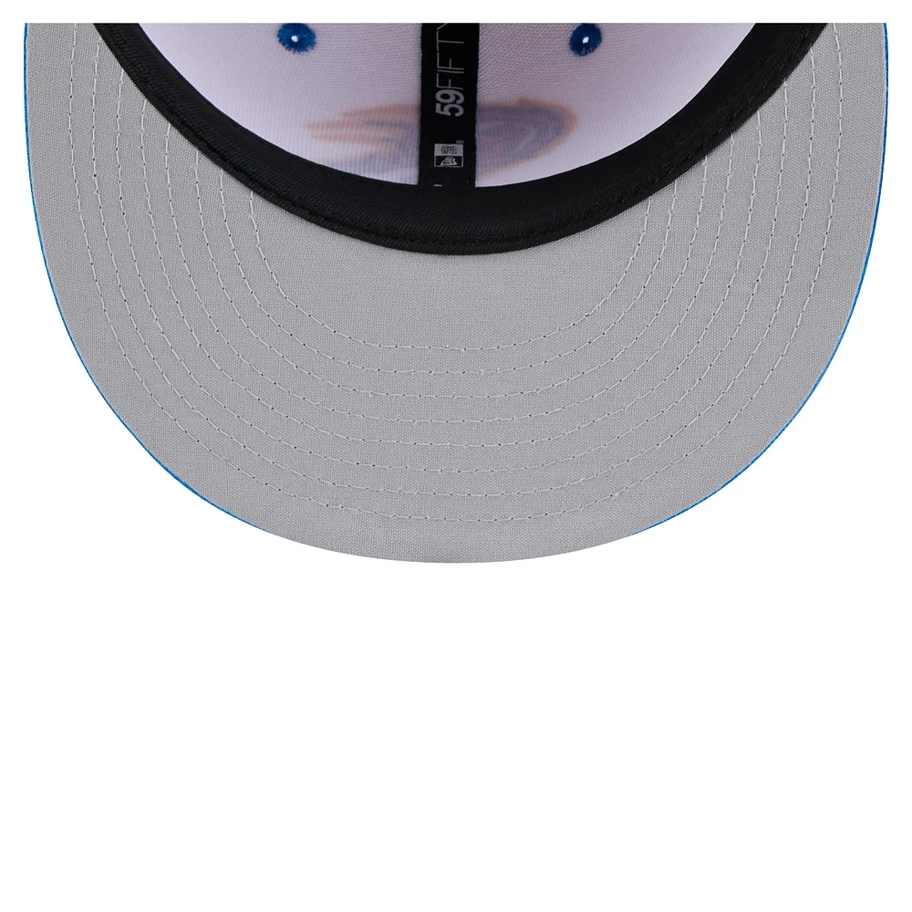 Men's New Era White/Blue San Antonio Missions Copa de la Diversión 59FIFTY Fitted Hat