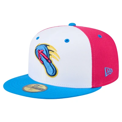Men's New Era White/Blue San Antonio Missions Copa de la Diversión 59FIFTY Fitted Hat