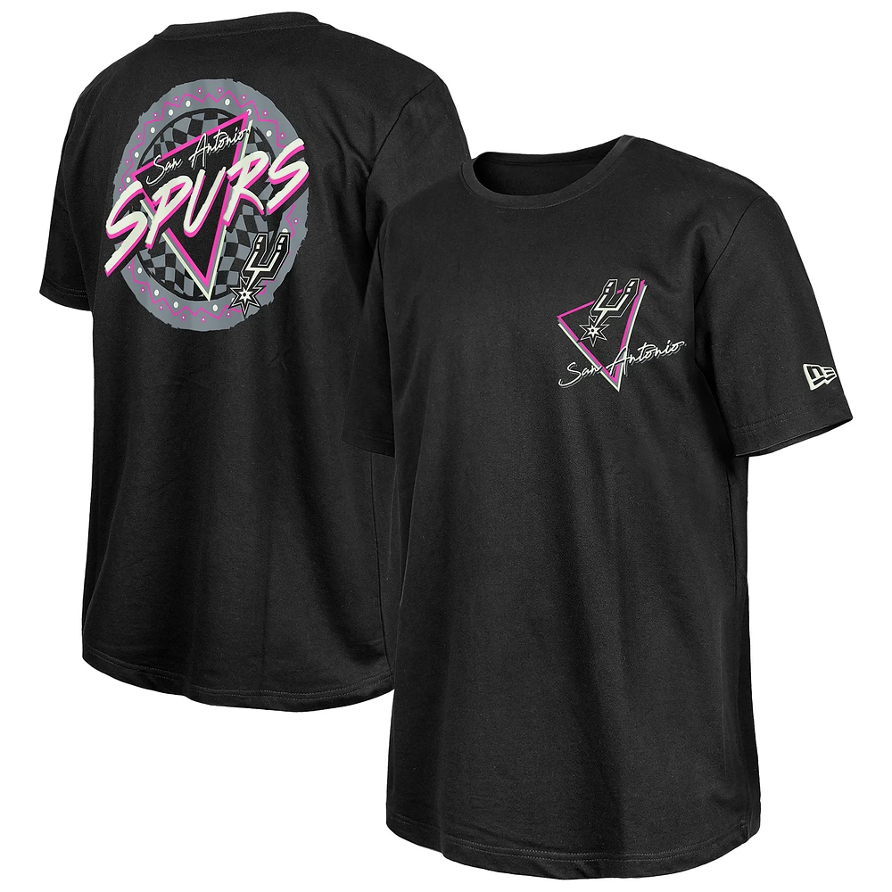 T-shirt phosphorescent noir New Era San Antonio Spurs